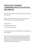 NUR2092 HEALTH ASSESSMENT COMPREHENSIVE PRACTICE SOLUTION 2026 VIEW AHEAD SET