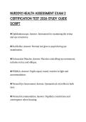 NUR2092 HEALTH ASSESSMENT EXAM 2 CERTIFICATION TEST 2026 STUDY GUIDE SCRIPT