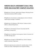 NUR2092 HEALTH ASSESSMENT EXAM 2 FINAL PAPER 2026 EXAM PREP COMPLETE SOLUTION