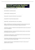 AGACNP board prep Questions and Answers Updated 2026