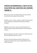 NUR2502 MULTIDIMENSIONAL CARE III ACTUAL EXAM PAPER 2026 QUESTIONS AND ANSWERS GRADED A&plus;