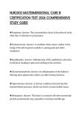 NUR2502 MULTIDIMENSIONAL CARE III CERTIFICATION TEST 2026 COMPREHENSIVE STUDY GUIDE