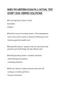 NURS 190 MIDTERM EXAM PA 2 ACTUAL TEST SCRIPT 2026 VERIFIED SOLUTIONS