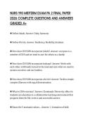 NURS 190 MIDTERM EXAM PA 2 FINAL PAPER 2026 COMPLETE QUESTIONS AND ANSWERS GRADED A&plus;