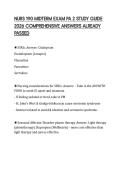 NURS 190 MIDTERM EXAM PA 2 STUDY GUIDE 2026 COMPREHENSIVE ANSWERS ALREADY PASSED