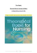 Test Bank - Theoretical Basis for Nursing 3rd Edition&period; By McEwen & Wills &vert; Complete All Chapters &vert; 100&percnt; Verified Questions & Answers &vert; Nursing Theory Exam Prep &vert; ISBN 9781975175658