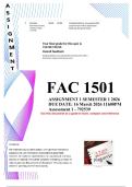 fac1501 Assignment 1 semester 1 2026 Distinction guaranteed&comma; u can always ask for clarity