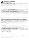 MEDICAL SURGICAL EXAM TEST QUESTIONS AND ANSWERS &lpar;VERIFIED ANSWERS&rpar;
