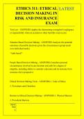 ETHICS 311 EXAM BUNDLE DEAL