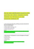 RNC-NIC Exam&colon; Complete Neonatal Intensive Care Nursing Questions and Correct Answers Study Guide