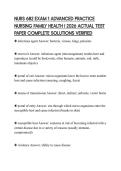NURS 682 EXAM 1 ADVANCED PRACTICE NURSING FAMILY HEALTH I 2026 ACTUAL TEST PAPER COMPLETE SOLUTIONS VERIFIED