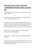 NURS 3100 EXAM 2 STUDY GUIDE 2026 ACTUAL TEST PAPER COMPLETE SOLUTIONS VERIFIED