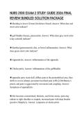 NURS 3100 EXAM 2 STUDY GUIDE 2026 FINAL REVIEW BUNDLED SOLUTION PACKAGE