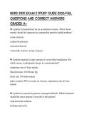 NURS 3100 EXAM 2 STUDY GUIDE 2026 FULL QUESTIONS AND CORRECT ANSWERS GRADED A&plus;