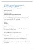 ANCC Practice Questions and Answers Updated 2026