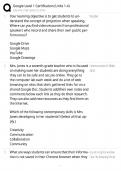 Google Level 1 Certification &sol; EDU 220 Study Guide &sol; Units 1-4 &sol; Score 100&percnt;