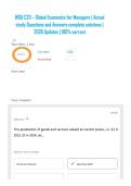 WGU C211 &ndash; Global Economics for Managers &vert; Actual study Questions and Answers complete solutions &vert; 2026 Updates &vert; 100&percnt; correct