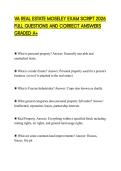 VA REAL ESTATE MOSELEY EXAM SCRIPT 2026 FULL QUESTIONS AND CORRECT ANSWERS GRADED A&plus;
