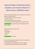 BUNDLE FOR POLESTAR PILATES EXAM &vert; QUESTIONS AND ANSWERS RATED A&plus; &vert; 100&percnt; CORRECT & VERIFIED  &vert; 2026&sol;2027 GUIDE