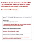 REx-PN Practice Questions - Pharmacology Test Bank 1 With  &lpar;154 Questions And Answers&rpar; Actual Exam Newest  With Complete Questions And Correct Detailed  Answers&vert; Brand New Version &excl;  