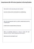 Comprehensive REx-PN Practice Questions for Nursing Students