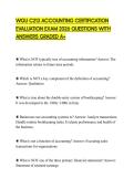 WGU C213 ACCOUNTING CERTIFICATION EVALUATION EXAM 2026 QUESTIONS WITH ANSWERS GRADED A&plus;