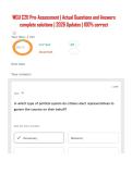 WGU C211 Pre-Assessment &vert; Actual Questions and Answers complete solutions &vert; 2026 Updates &vert; 100&percnt; correct