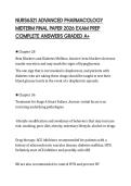 NURS6521 ADVANCED PHARMACOLOGY MIDTERM FINAL PAPER 2026 EXAM PREP COMPLETE ANSWERS GRADED A&plus;
