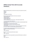 HIPAA Actual Test with Accurate Solutions