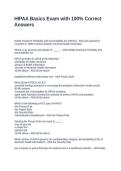 HIPAA Basics Exam with 100&percnt; Correct Answers