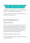 CAPTAINS CAREER COURSE COMMON CORE FINAL EXAM ACTUAL 2026&sol;2027 &vert; 150 Questions with 100&percnt; Solved Doctrinal Rationales &vert; GRADED A &vert; Pass Guaranteed