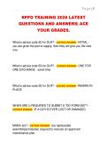 RPPO TRAINING 2026 LATEST  QUESTIONS AND ANSWERS&vert; ACE  YOUR GRADES&period; 