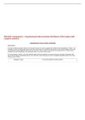 WGU D511 Assignment 2 - Organizational Culture Analysis Worksheet &vert; 2026 Update with complete solutions&period;