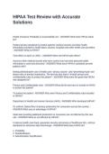 HIPAA Test Review with Accurate Solutions