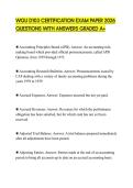 WGU D103 CERTIFICATION EXAM PAPER 2026  QUESTIONS WITH ANSWERS GRADED A&plus;