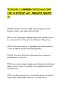 WGU D199 COMPREHENSIVE EXAM SCRIPT 2026 QUESTIONS WITH ANSWERS GRADED A&plus;