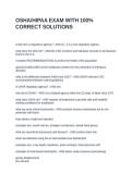 OSHA HIPAA EXAM WITH 100&percnt; CORRECT SOLUTIONS