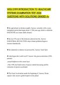 WGU D199 INTRODUCTION TO HEALTHCARE SYSTEMS EXAMINATION TEST 2026 QUESTIONS WITH SOLUTIONS GRADED A&plus;