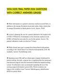 WGU D220 FINAL PAPER 2026 QUESTIONS WITH CORRECT ANSWERS GRADED