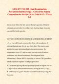 NUR 257 &sol; NR 566 Final Examination 2026&colon; Advanced Pharmacology for Care of the Family &ndash; Complete 150-Question Comprehensive Review &lpar;Chamberlain University&rpar;