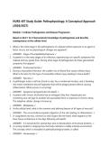NURS 407 Study Guide&colon; Pathophysiology&colon; A Conceptual Approach &lpar;2026&sol;2027&rpar;