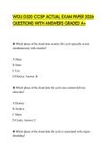 WGU D320 CCSP ACTUAL EXAM PAPER 2026 QUESTIONS WITH ANSWERS GRADED A&plus;