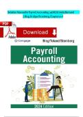 Solutions Manual Payroll Accounting 2024 34th Edition by  Bernard J&period; Bieg & Bridget Stomberg &vert; Chapters 1-7  &vert; ISBN 9780357901052 &vert; Payroll Accounting Problem Solutions 2026&sol;2027