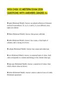 WGU D426 V2 MIDTERM EXAM 2026 QUESTIONS WITH ANSWERS GRADED A&plus;