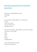 BDS EXAM QUESTIONS WITH COMPLETE SOLUTIONS