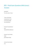 BDS - Mock Exam Questions With Correct Answers&period;