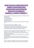 NURS 4350 Exam QUESTIONS WITH CORRECT SOLUTIONS&vert;&vert;100&percnt; GUARANTEED PASS&vert;&vert;UPDATED 2026&sol;2027 SYLLABUS&vert;&vert;A&plus; GRADED&vert;&vert;<<NEWEST VERSION>