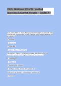 CPCU 500 Exam 2026&sol;27 &vert; Verified Questions & Correct Answers &ndash; Graded A&plus;