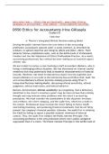 WGU D550 TASK 1 - ETHICS FOR ACCOUNTANTS &colon; ANALYZING ETHICAL DILEMMAS IN ACCOUNTING &vert; 2026 UPDATE &vert; WITH COMPLETE SOLUTION&period;