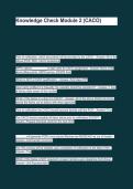 Knowledge Check Module 2 &lpar;CACO&rpar;